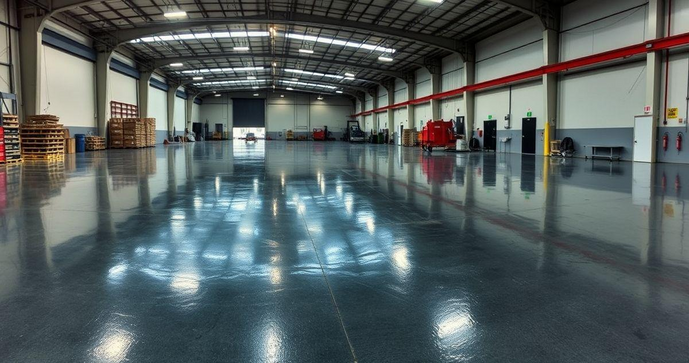 Piso industrial epóxi: descubra as vantagens e aplicações desse revestimento durável