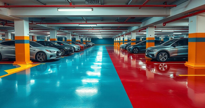 Piso epóxi para estacionamento: descubra suas vantagens e aplicações