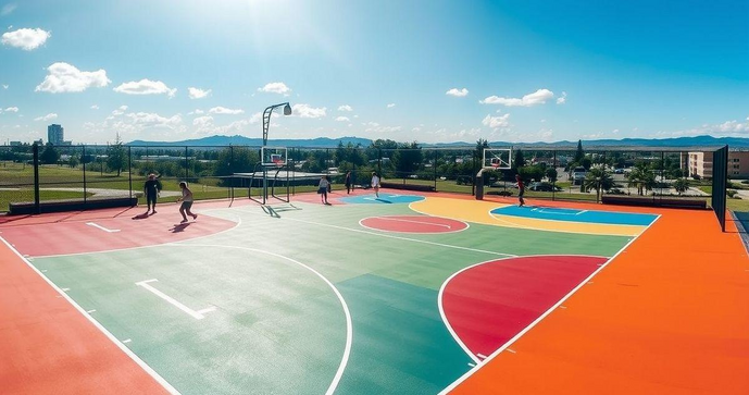 Pintura epóxi para quadras: conheça suas vantagens e aplicações