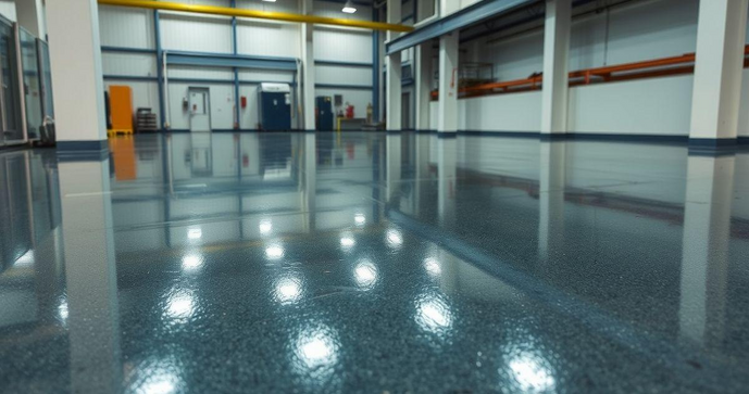 Piso industrial epóxi como solução ideal para ambientes comerciais